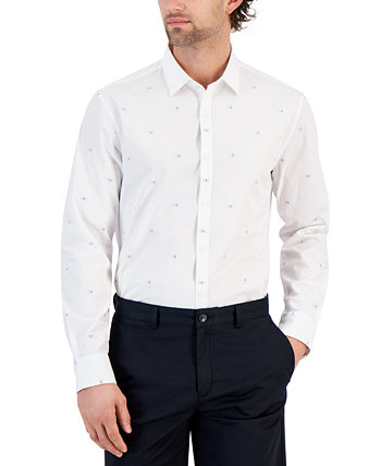 Мужская рубашка добби открытого грунта, созданная для Macy's Alfani