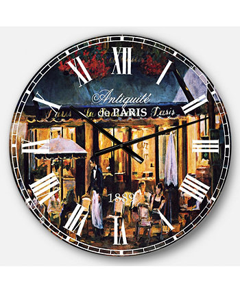 Металлические настенные часы большого размера во французском кантри Designart