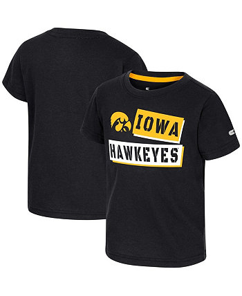 Черная футболка Iowa Hawkeyes No Vacancy для мальчиков и девочек для малышей Colosseum