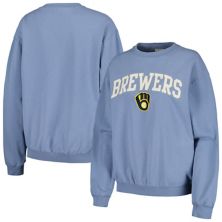 Женский мягкий, как виноград, темно-синий пуловер Milwaukee Brewers с пигментными красками, свитшот Soft As A Grape