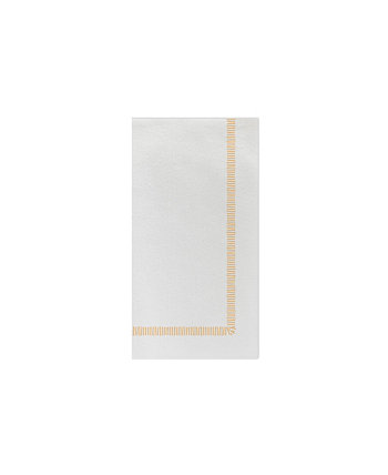 Желтые полотенца для гостей Papersoft Салфетки с бахромой (упаковка из 20 шт.) VIETRI