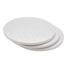 12 Inch White Cake Drum Set for Baking, Round Cake Boards for Desserts (3 Pack) Juvale