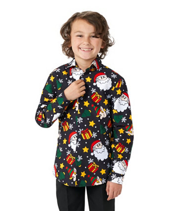 Рубашка с длинными рукавами для маленьких мальчиков Санта-Эльфы Suitmeister