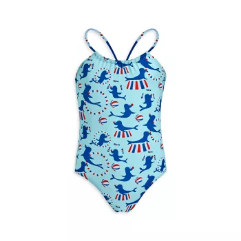 Little Girl's &amp; Girl's Circus One-Piece Swimsuit VILEBREQUIN