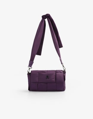 Scalpers NY mini origami bag in purple   Scalpers