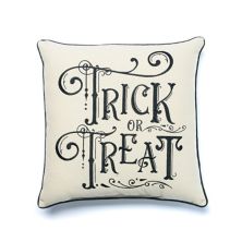 Tempo Home Gothic Trick or Treat Toss Throw Pillow Tempo Home