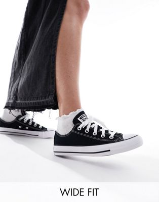 Converse Chuck Taylor All Star Ox Wide Fit sneakers in black Converse