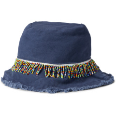 Плетеная шляпа-ведро с отделкой из бисера Badgley Mischka