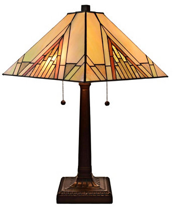 Настольная лампа Tiffany Style Mission Amora Lighting