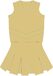 Cheer Uniform Cutout Unfinished Wood Cheerleader Décor Home Décor School Door Hanger MDF Shape Canvas Style 1 Art 2 (6") Diverse Woodworking