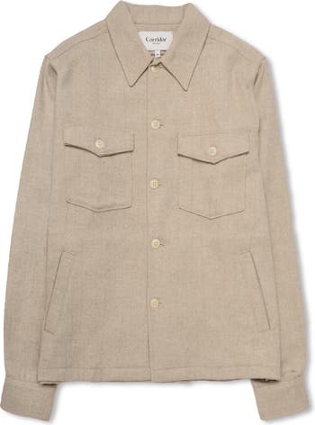 Куртка в стиле милитари из смесовой шерсти в ёлочку CORRIDOR