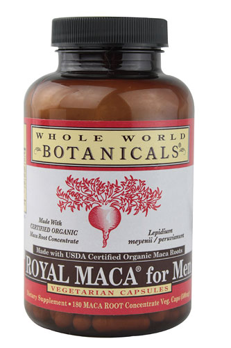 Royal Maca® для мужчин — 500 мг — 180 вегетарианских капсул Whole World Botanicals