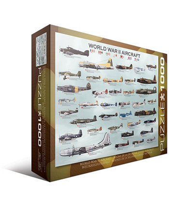 Самолеты времен Второй мировой войны - головоломка из 1000 деталей Eurographics
