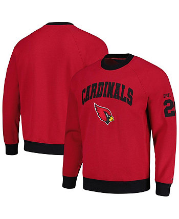 Мужской пуловер три-смесового цвета Cardinal Arizona Cardinals Reese Raglan, толстовка Tommy Hilfiger