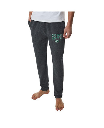 Мужские темно-серые зауженные брюки для отдыха New York Jets Resonance Concepts Sport