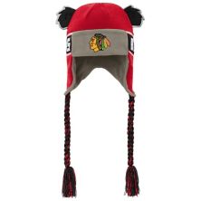 Вязаная шапка Youth Red Chicago Blackhawks с надписью Ears Trooper Outerstuff