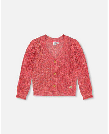 Toddler Girls Knit Cardigan Magenta - Toddler|Child Deux par Deux