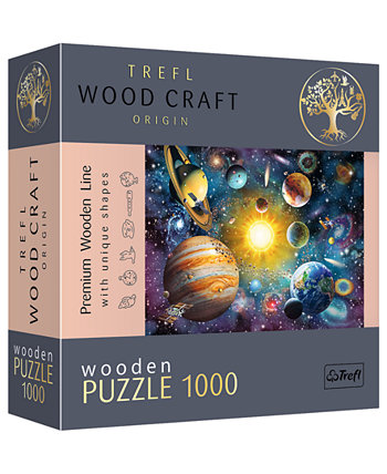 Деревянный пазл Wood Craft из 1000 деталей - Путешествие по Солнечной системе Trefl