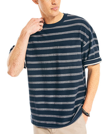 Мужская полосатая футболка с карманами Nautica
