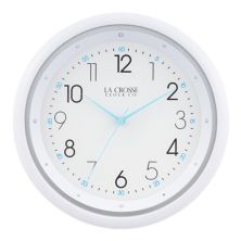 Часы La Crosse Technology, 10 дюймов. Кварцевые аналоговые настенные часы с ночным видением и бесшумной разверткой La Crosse Technology