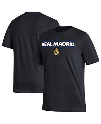Мужская черная футболка Real Madrid Dassler Adidas