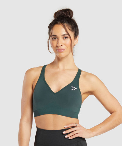 Vital Seamless V Neck Sports Bra Gymshark