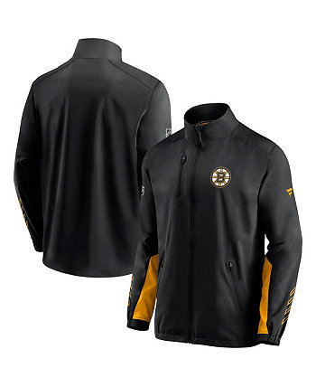 Мужская черная куртка Boston Bruins Authentic Pro Locker Room Rinkside с молнией во всю длину Fanatics