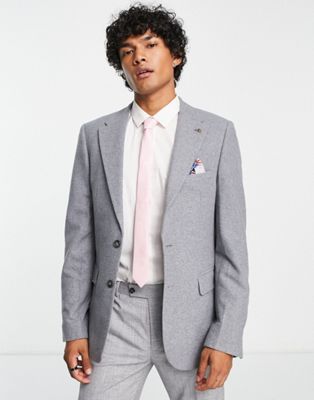 Серый свадебный твидовый пиджак Harry Brown Harry Brown