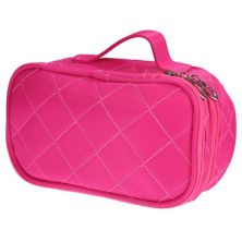1 Pcs Travel Double Layer Makeup Bag Makeup Organizer Bag Storage Bag Portable Unique Bargains