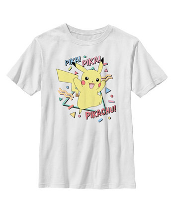 Boy's Pokemon Pikachu 80s Party  Child T-Shirt Nintendo