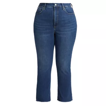 Эластичные джинсы до щиколотки с высокой посадкой NYDJ