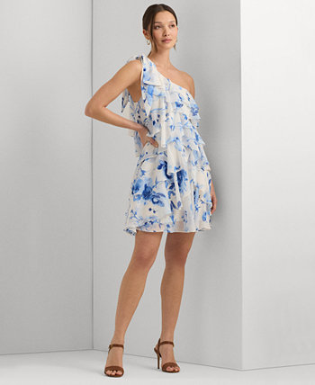 Women's One-Shoulder A-Line Dress LAUREN Ralph Lauren