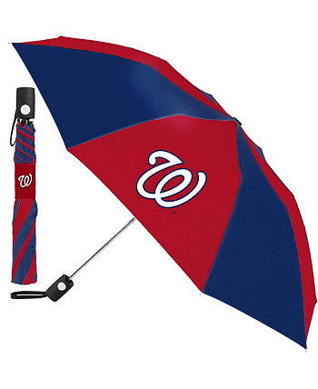 Темно-синий, Красный Складной зонт Washington Nationals 42 дюйма Wincraft