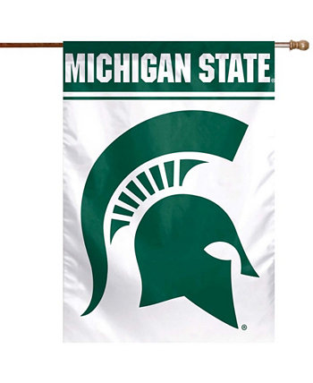 Односторонний вертикальный баннер с логотипом Multi Michigan State Spartans 28 дюймов x 40 дюймов Wincraft