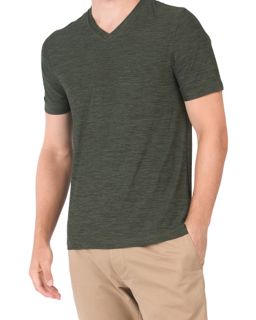 Активная футболка с V-образным вырезом Ultra Luxe Space Dye LEG3ND
