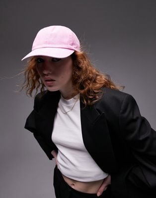 Розовая стираная кепка Topshop TOPSHOP