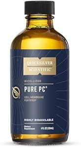 Quicksilver Scientific Micellized Pure PC - Phosphatidylcholine Liquid (Жидкость) Supplement to Support Cellular & Liver Health - Superior Liposomal Absorption - Non-GMO Supportive Brain Supplement (4oz / 120ml) Quicksilver Scientific