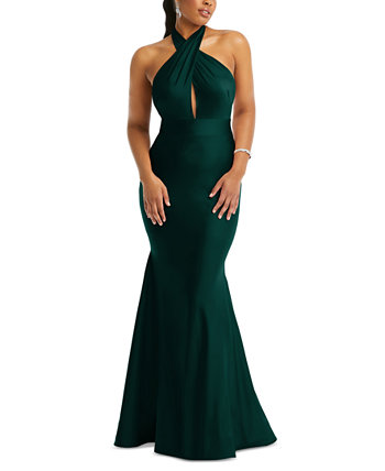 Women's Open-Back Satin Mermaid Gown The Dessy Group