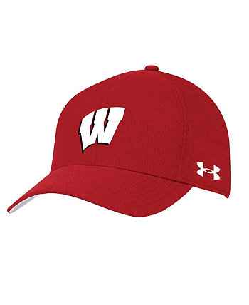 Женская регулируемая кепка с логотипом Red Wisconsin Badgers Under Armour
