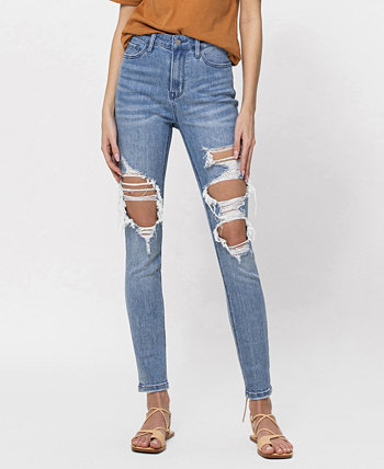 Женские джинсы-скинни до щиколотки с высокой посадкой VERVET