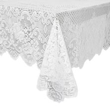Белая кружевная скатерть для прямоугольных столов, винтажный стиль для официального ужина, званых обедов, свадеб, детского душа (60 x 97 дюймов) Juvale