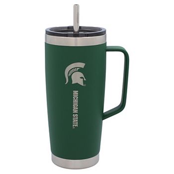 The Memory Company Michigan State Spartans 26oz. Team Color Roadie Tumbler with Handle The Memory Company