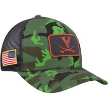 Men's Nike  Camo/Black Virginia Cavaliers Classic99 Veterans Day Trucker Snapback Hat Nitro USA