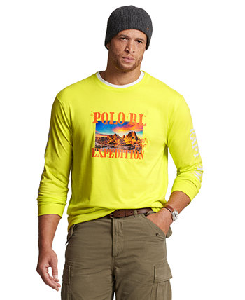 Мужская футболка с рисунком из джерси большого и высокого роста Ralph Lauren