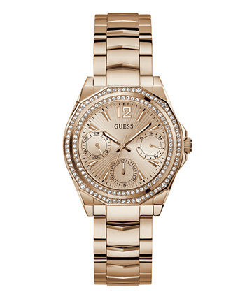 Женские аналоговые часы из нержавеющей стали цвета розового золота, 36 мм GUESS