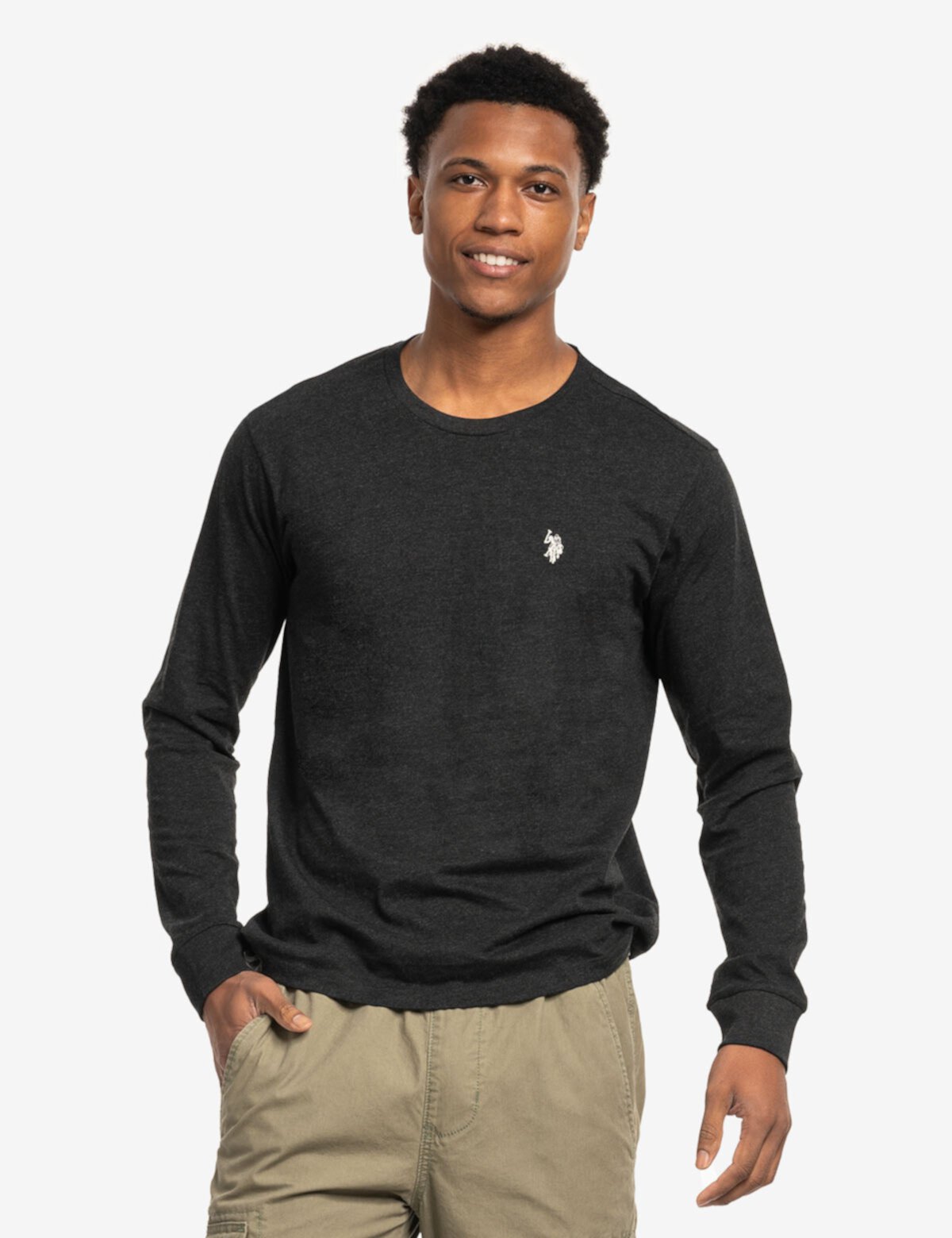 Мужской Лонгслив U.S. POLO ASSN. LONG SLEEVE SOLID T-SHIRT U.S. POLO ASSN.