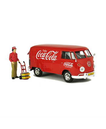 Масштаб 1/24 1963 Volkswagen T1 Diecast Cargo Van Coca-Cola