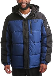 Reebok Men's Winter Jacket - Heavyweight Quilted Puffer Parka Coat - Weather Resistant Ski Jacket for Men (M-XXL) Reebok