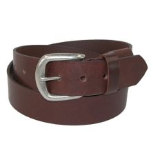 Boston Leather Men's Leather Stretch Belt With Hidden Elastic Boston Leather