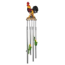 FC Design 23&#34; Long Rooster with Corn Round Top Wind Chime Garden Patio Decoration Perfect Gifts for Holiday F.C Design